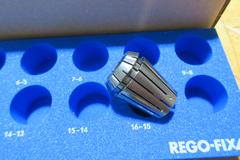 Rego-Fix ER25 Collet Set 2mm-16mm (15pcs) with Foam Tray, NEW IN BOX
