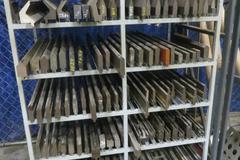 Press Brake Dies - Large Assortment on Storage Cart