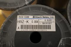 Hitachi Metals EDM Wire, HBZ-K .004, (8 New Rolls) 6.6 lbs Each