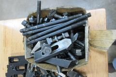 Clamp Down Hardware, Assorted, Nuts, Bolts, Risers, Strap Clamps