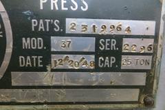 KR Wilson Model 37 25 Ton H Frame Press
