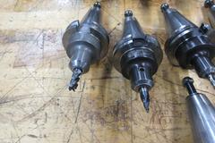 CAT40 End Mill Tool Holders (12pcs), Diameters 3/4", 1/2", 3/8", 1/4", 3/16", 1/8"