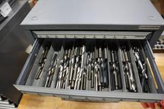 Huot Letter Stub Drill Index 3 Drawer with Contents