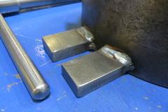 BTC 8" 3 Jaw Chuck w Welded Table Hold Downs w Wrench