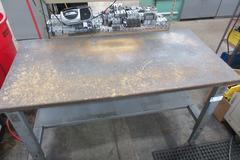 Uline Wood Top Work Bench with Lower Shelf