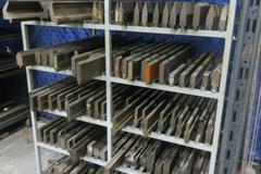 Press Brake Dies - Large Assortment on Storage Cart