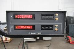 Bridgeport 2J Vertical Knee Mill, Mitutoyo 2-Axis DRO, Quill Scale, Power Table Feed