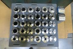 5C Collets w Storage Rack - Including Hardinge and Lindex