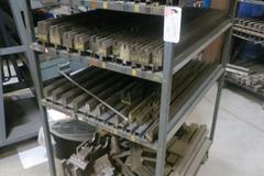Press Brake Dies - Large Assortment on Cart w Casters