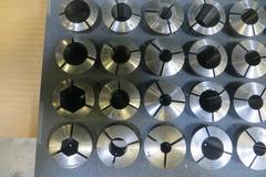 5C Collets w Storage Rack - Including Hardinge and Lindex