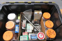 Tote Of Assorted Hardware, Wrenches, Springs & MORE!