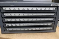 Huot Number Drill 5 Drawer Index with Contents