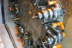 Miyano LZ-01R 2-Axis CNC Chucker Lathe, Fanuc 21i-T Control, Collet Chuck, 12-Station Turret with Live Milling Capability