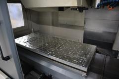 YCM Model NSV156A CNC Vertical Machining Center, Dual Chip Augers, Chip Conveyor