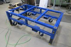 Built MB 1200  5' X 3'  Portable Electric Lift Table w Fork Slots w Removable Top