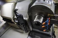 Haas VF-2SS CNC Vertical Machining Center, 12K Spindle, 4th Axis Brushless Drive with SHRT-160H Rotary Table, 24 Station SMTC, Probing, Chip Auger 