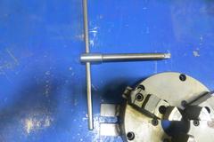 BTC 8" 3 Jaw Chuck w Welded Table Hold Downs w Wrench