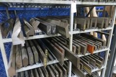 Press Brake Dies - Large Assortment on Storage Cart