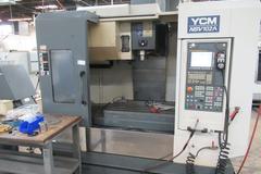 YCM Model NSV102A CNC Vertical Machining Center, 12K Spindle, 30 Station Side Mount ATC, Chip Conveyor