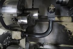Daewoo Doosan Lynx 220C CNC Turning Center, 8" 3-Jaw Chuck, 12 Station Turret, Parts Catcher, Tool Presetter, Chip Conveyor