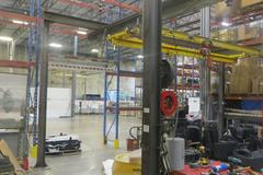 Overhead Shop Crane - Approx 34' X 24' area with (2) Single Girder Underslung Bridges, 1-CM Lodestar 1/2 Ton & 1-Duff Lynx 1/2 Ton Electric Hoists