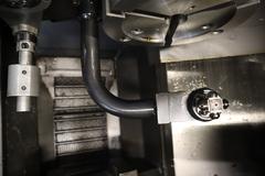 Daewoo Lynx 200LC CNC Turning Center, 8" 3-Jaw Chuck, 10 Station Turret, Tool Presetter, Tailstock, Chip Conveyor, Parts Catcher