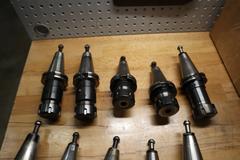 Ct 40 Taper Tool Holders: (6) Er32 Collet Holders, (4) End Mill Holders