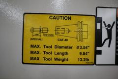 YCM Model XV560A 3-Axis CNC Vertical Machining Center, 10K RPM Spindle, 20 Station Side Mount ATC