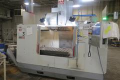Haas VM-3 CNC Vertical Machining Center w 4th & 5th Axis Brushless Drives, 24+1 ATC, Chip Auger - New Haas Control Installed in 2018