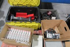 Pallet Of Miscellaneous Items - Control Boxes, Vacuums, Electrical Cable Connectors