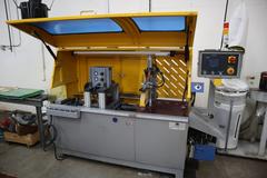 PMI-455 Type A Automatic Circular Upacting Saw, ProFace Control, In-Feed Conveyor,  Powermatic Powertec Collectors