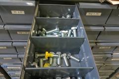 Durham 84 Drawer Index w Contents of Hardware