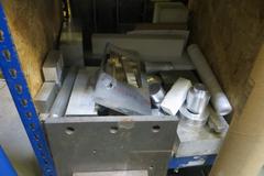 Shelving Unit w 5 Shelves & Contents