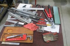 Heavy Duty 38" x 38" Cart Portable On Casters w Large Assortment of Hand Tools AND More!