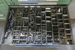 Heavy Duty 16 Drawer Cabinet AND Contents