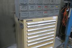 Kennedy 10 Drawer Heavy Duty Storage Cabinet w Contents AND Equipto Index w 18 Drawers AND Contents