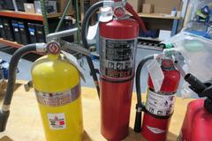 Full Fire Kit! Fire Extinguishers ABC & Gas Can w/ Lighter 