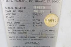 Haas HL-2 CNC Turning Center with Programmable Tailstock