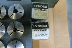 5C Collets w Storage Rack - Including Hardinge and Lindex