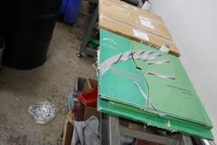 PMI-455 Type A Automatic Circular Upacting Saw, ProFace Control, In-Feed Conveyor,  Powermatic Powertec Collectors