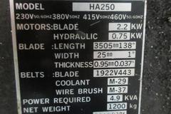 Amada HA250 Automatic Horizontal Band Saw 10" x 11" 