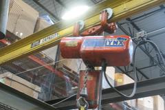Overhead Shop Crane - Approx 34' X 24' area with (2) Single Girder Underslung Bridges, 1-CM Lodestar 1/2 Ton & 1-Duff Lynx 1/2 Ton Electric Hoists
