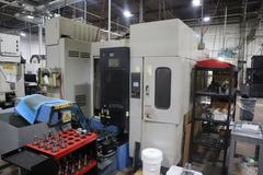 Mazak PFH-4800 CNC Horizontal Machining Center, Mazatrol 640M Control, (2) 400mm Pallets, CT40, 80 ATC,  .001 Degree Index, 2 Station Pallet Changer - NOT CURRENTLY OPERATIONAL