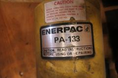 Enerpac Hand Pump and (2) Enerpac PA-133 Hydraulic Pump, Enerpac Hydraulic Ramp