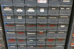 Durham 84 Drawer Index w Contents of Hardware