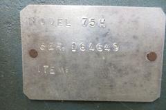 Dake 75H Hand Operated Hydraulic H-Frame Shop Press, 75 Ton,