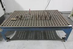 Weldsale Co. 8’ x 5’ Welding Table Platen and Assorted Tooling