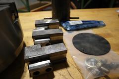 Samchully MH-212 12" Mega-Bore Open-Center Hydraulic Chuck With Blank Draw  Nut; 103 Mm Thru Hole, 10.6Mm Dia, 3000 Max Rpm W/ Jaws **BRAND NEW!!**