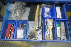 48" x 22" Portable Tool Box, 2 Drawers/Door W Contents