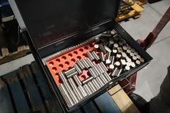 HUGE Pin Gage Set In Metal Case .061-1" Incomplete